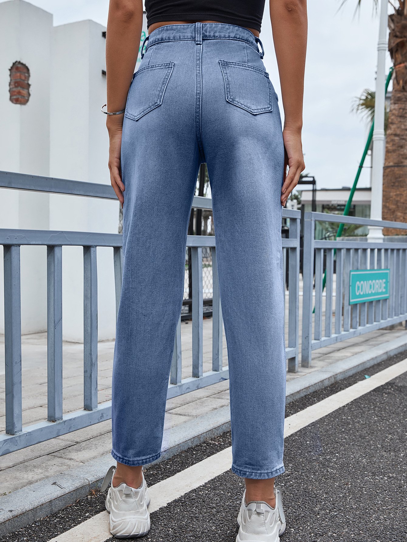 Semplice Denim Tasche Jeans