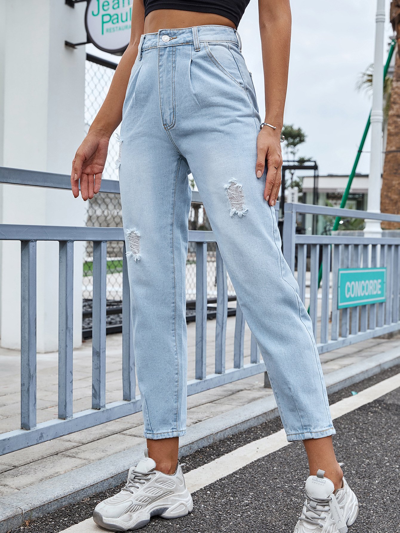 Semplice Denim Tasche Jeans