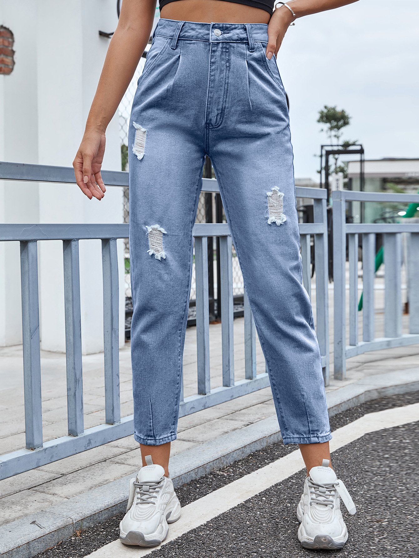 Semplice Denim Tasche Jeans