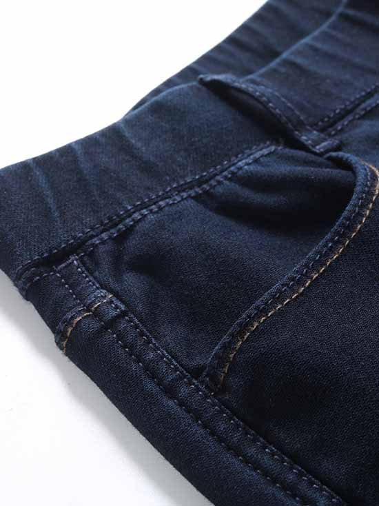 Stretto Casuale Alta elasticità vello Termico Jeans