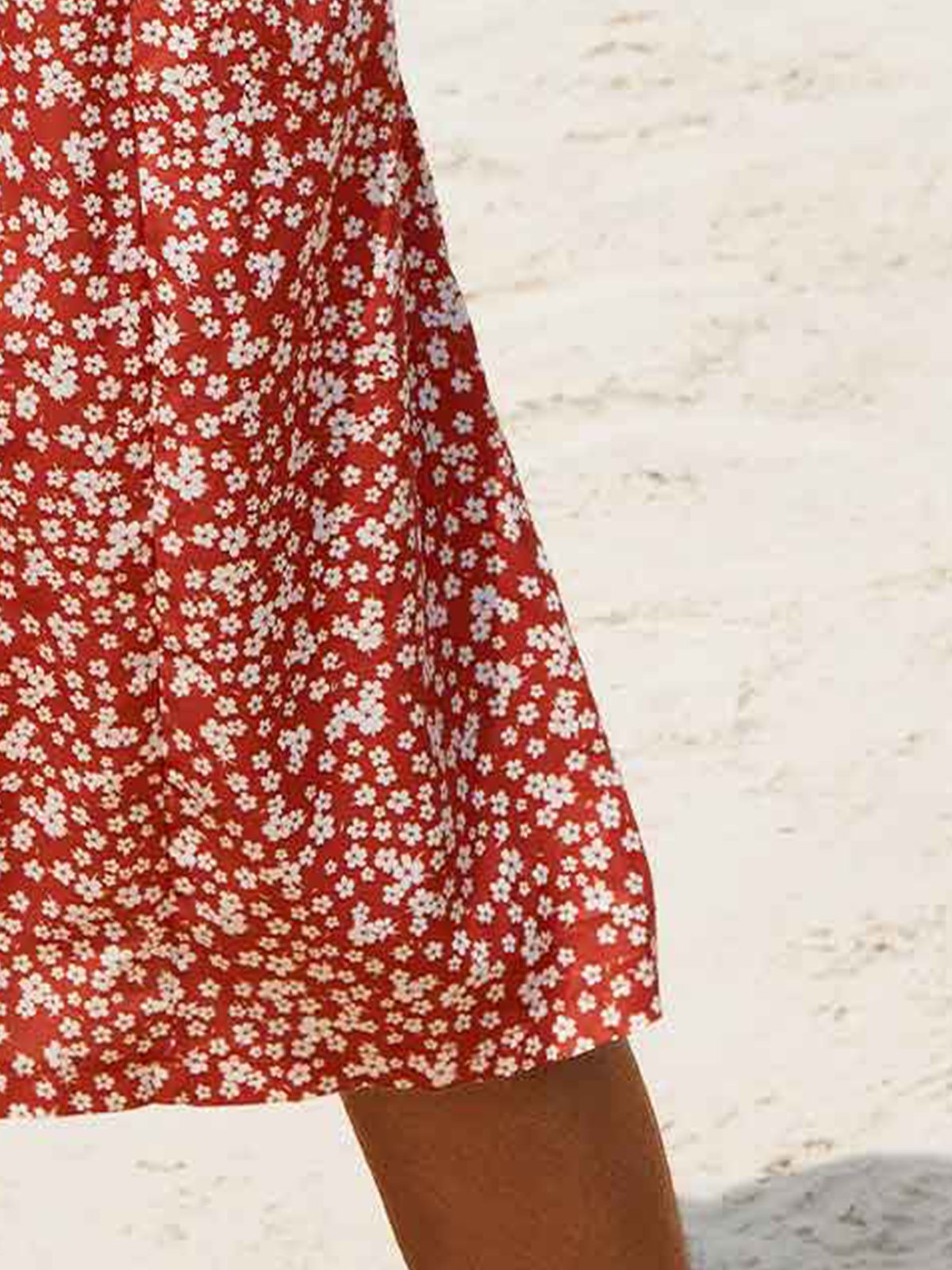 Floreale Tasche Midi Vestito e Stampato e Quotidiano,Vacanza