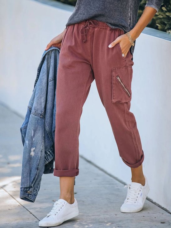 Cotone-miscela Pantaloni
