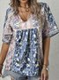 taglia grande Bohemian Casuale Top