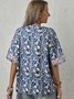 taglia grande Bohemian Casuale Top