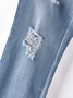 Donna Casuale Denim pagliaccetto