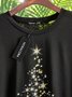 Natale albero Girocollo T-shirt