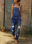 Donna Casuale Denim pagliaccetto