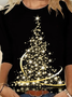 Natale albero Girocollo T-shirt