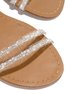 Elegante Strass Striscia Scarpe Piatte Sandali