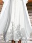 Cotone miscele Casuale Floreale Maniche Corte knit Abito