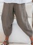 Tinta unita Allentare Cotone miscele Casuale Pantaloni