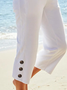 Misto Cotone Casuale Pantaloni