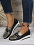 Di peso leggero Coccodrillo Stampare Colorblock Scarpe