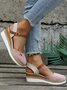 Multicolore Estate Vacanza Metallo Quotidiano Pelle scamosciata finta Sandali con tacco espadrille Standard EVA Zeppe e Piattaforme per Donna