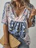 taglia grande Bohemian Casuale Top