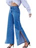 Regolare In forma Lato spacco Denim Solido Jeans