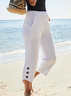 Misto Cotone Casuale Pantaloni